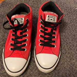 Red Santa Cruz Converse US size 7